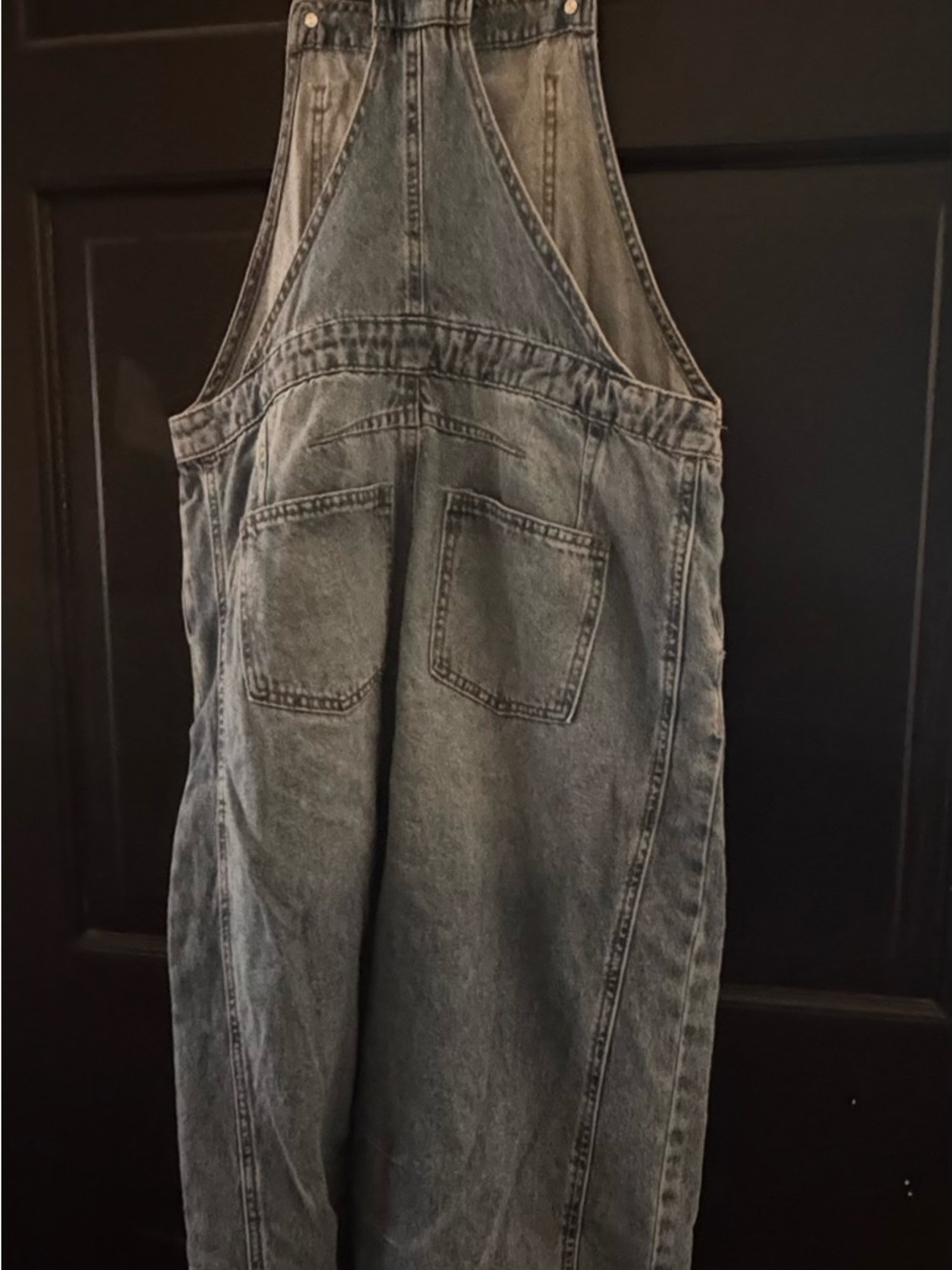Fashion Nova Women's Barrel leg Denim Overalls - Picture 2 of 8